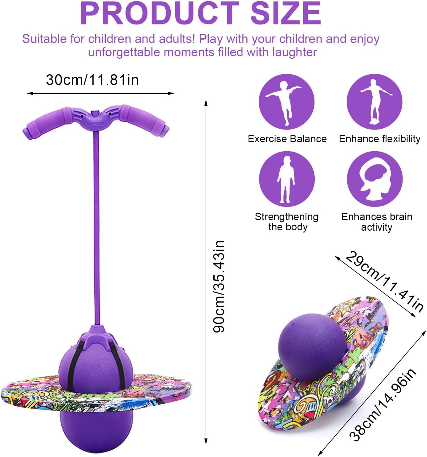 POGO Ball ist geeignet für Kinder und Erwachsene